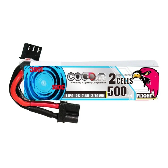 Picture of CODDAR 500mAh 2S 100C LiPo Battery (XT30)