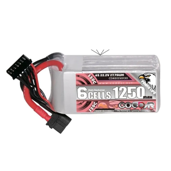 Picture of CODDAR 1250mAh 6S 130C LiPo Battery