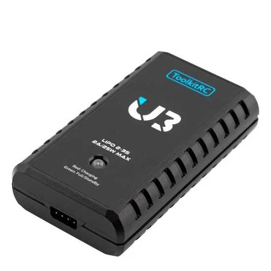 Picture of ToolkitRC U3 25W 2-3S USB-C LiPo Battery Charger