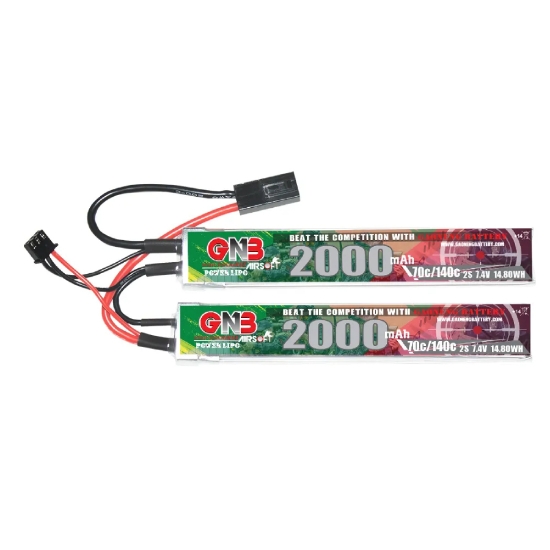 Picture of GNB 2000mAh 2S 70C AirSoft LiPo Battery (G2) (Mini Tamiya)