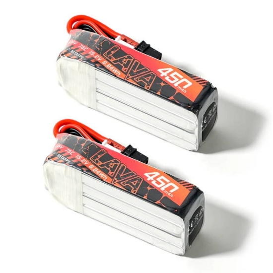 Picture of BetaFPV LAVA 450mAh 4S 75C LiHV Batteries (2pcs) (XT30)